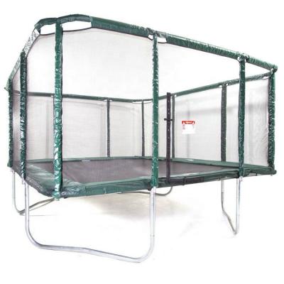 China With protective net 8FT*12FT large fitness bungee rectangular trampoline for sale square trampoline for sale