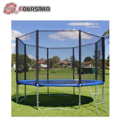 China With Protective Net 12ft Four Star Trampolines Jump N Dip With Safety Fencing And Ladder Trampoline for sale