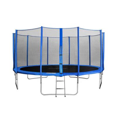 China With Protective Net With Safety Net 427CM 18ft CLASSIC 14FT GREEN Color Trampoline For Kids for sale