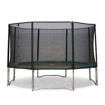 China With Protective Net 14ft Round Fitness Trampoline Plant With Safety Fencing for sale