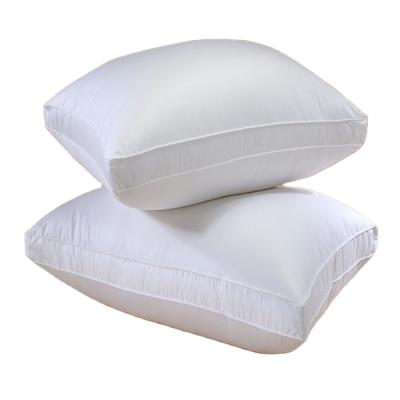 China GAGA Down Proof Pillow 3cm Wall Pillow Bed Anti-Static Sleep Duck Feather Filling Pillow for sale