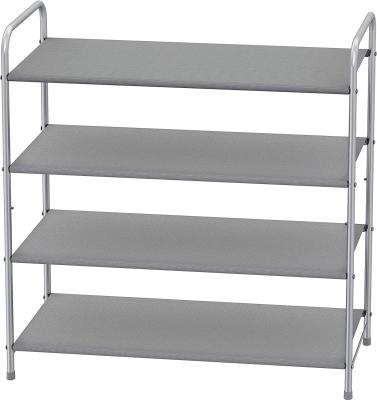 China 2021 Convertible Amazon Fashion Design Durable Oxford Cloth Foldable Shoe Rack With Metal Frame for sale