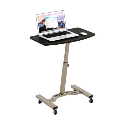 China (Height) Adjustable Pneumatic Folding Lifting Mobile Vertical Laptop Table For Work And Study Height Adjustable Computer Table With Wheel for sale