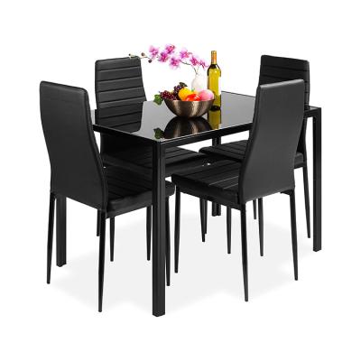 China Modern Black Dinner Table (Size) Adjustable Portable Premium Durable Furniture for sale