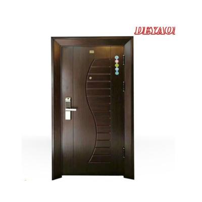 China Latest Design Good Quality Cheapest Price Home Style Safety Fire Protection Steel Door for sale