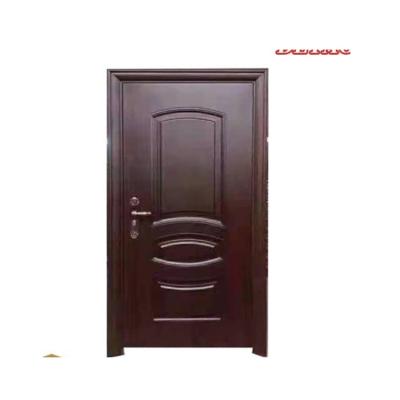 China Bulletproof Security Front Door For Home High Fashion Modern Outdoor Residential Metal Fire Protection for sale