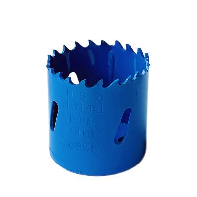 China Jinnuo Bimetal 14-210mm Metal Drilling Hole Saw Drill Bit Hss Hole Saw Cutter With Shaft For Wood Plastic And Metal for sale