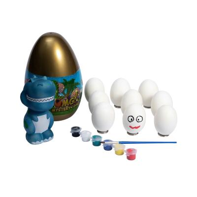 China Festival Gifts Mask Surprise Paintable Creative Squishy Egg Blind Box DIY for sale