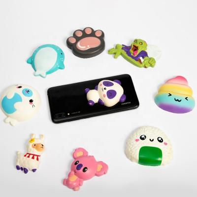 China Promotional Cute Squishy Animal Sticker Pu Foam Cartoon Slow Rising Notebook Sticker For Students Pu Toy for sale