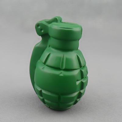 China Promotional Custom Print Logo Shape Anti War Grenade Battle Foam Gift Trigger PU Foam Stress Toys for sale