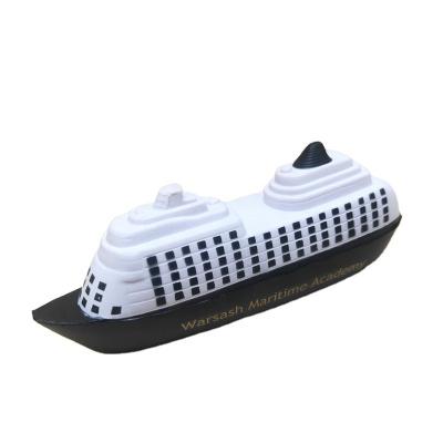 China Promotional Stress Ball PU Boat Toy Cruise Ship Gift Stress Reliever Stress Toys for sale