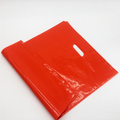 China Recyclable Reusable Custom Printing Die Cut Plastic Shopping Bag With Own Logo for sale