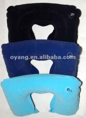 China Inflatable Flock Neck Inflatable Pillow, Inflatable Pillow for sale