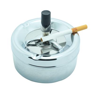 China Stainless Steel Spinning Ashtray Body Painting With Customer Logo for sale