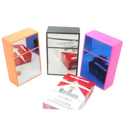 China New Design Fancy ABS Mirror Woman Plastic Cigarette Box Tobacco Holder for sale