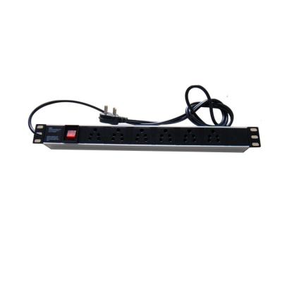 China 16A 1U 19 Inch India Type Power Distribution Unit Rack PDU With Main Switch TUL-RSA (16-2) N1006WKPW19A for sale