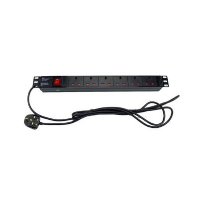 China 1U 13a 6 Way Power Distribution Units Factory Price UK Universal PDU TUL-GBR (13) N1006WKPB19A UK Type for sale