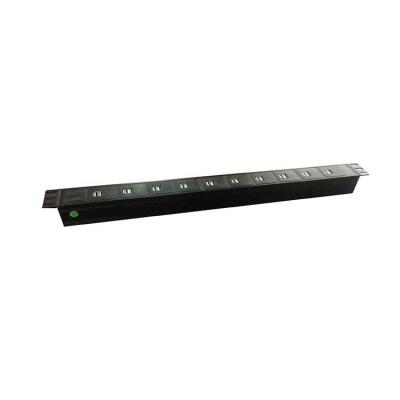 China 19 Inch 1U 2.1A 5V Power Distribution Unit DC USB PDU TUL-USB Rack Mount 10 Ways for sale