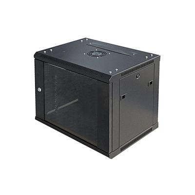 China SPCC Cold Rolled Steel 19 Inch 9u 12u 18u 24u Wall-mount Rack Enclosure Cabinet for sale