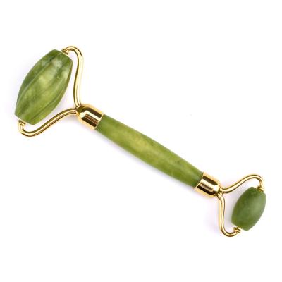 China The Best Jade Roller Message Tool Anti Aging Jade Face Massage Roller Portable/Cool/Comfortable/Double Rollers for sale