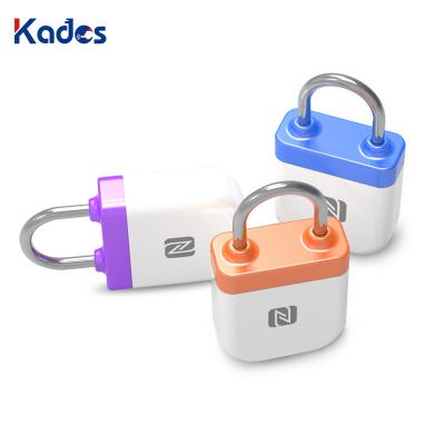 China No Battery NFC Door Lock Phone Control Door Lock Smart Wooden Padlock For Home for sale