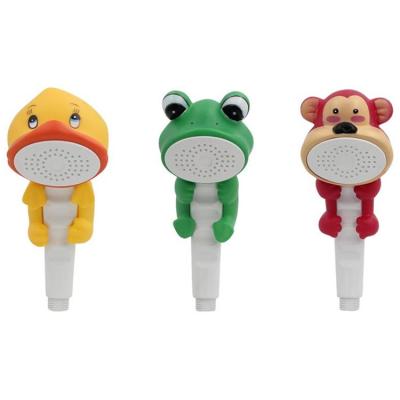 China Free Handheld Duckling Shower Head Cartoon Filter Needle Animal Child Shower Head for sale