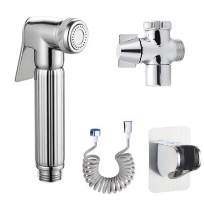 China With Spray Gun Partner Portable Kit-Toilet Partner Jet Spray Bidet Copper Booster Spray Gun Rinse Set for sale