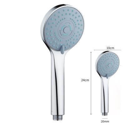 China Without Switch Handheld Shower Head Universal Bath Handheld Chrome 5 Fashion Function for sale