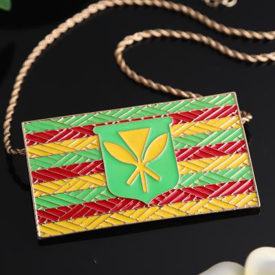 China Hawaiian Cring Cocos Pearl Pandent 14k Gold Enamel Jewelry Pure Manual Polynesian Necklace Wholesale Simple Hawaiian Jewelry for sale