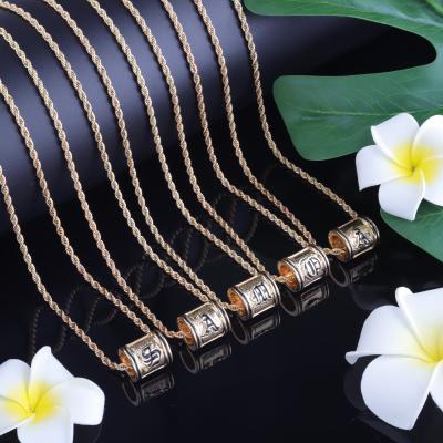 China Polynesian Simple Hawaiian Simple Hawaiian Jewelry Cocos Cring Jewelry 14k Gold Polynesian Necklace Letter Rings Wholesale Jewelry for sale