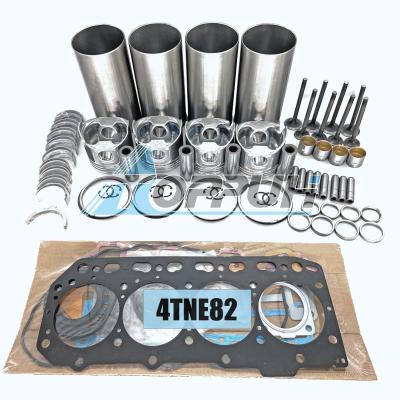 China Machinery Repair Shops Engine Rebuild Kit With Bearings Cylinder Gasket Set Piston Ring Liner For Yanmar 4TNE82 for sale