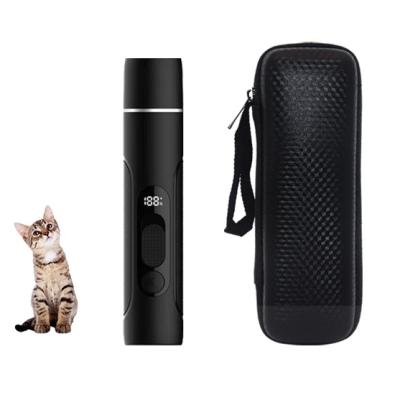 China Viable Automatic Pet Nail Grinder Electric Dog Nail Trimmer With LED Light Cat Paw Grooming Tool Pet Manicure Set Pet Nail Trimmer Kit for sale