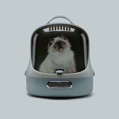 China New Breathable Pet Carrier Case Cat Car Seat Cage Portable Nest Pet Carrier ABS Cat Space Capsule Carry Bag Fashion Pet Travel Carrier for sale