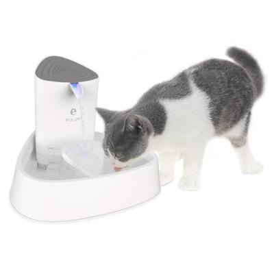 China Smart Automatic Pet Water Fountain with LED 1.5L Cat Drinking Bowl Feeder Plastic Automatic with Carbon Filter Automatic Dog Water Dispenser for sale