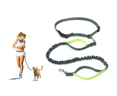 China Padded 2 in 1 Thoughtful Dog Leash and Adjustable Pet Leash Multi Function Hands Free Waist Belt Dog Leash Wearing Pet for Running for sale