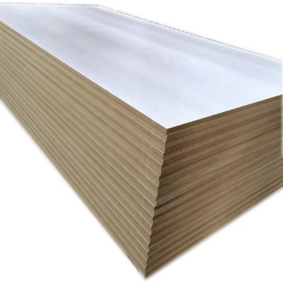 China Moisture proof funiture used medium density fiberboard high gloss white color melamine MDF board furniture cabinet for sale