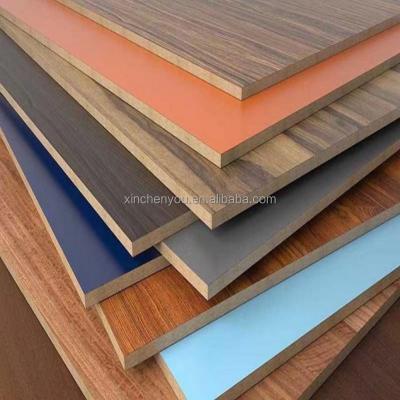 China China 6mm Thickness Solid And Wood Grain Color Melamine Moisture Proof Hot Selling MDF BOARD for sale