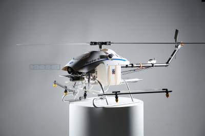 China Gasoline Powered Unmanned Flybarless Helicopter UAV for Precision Agriculture With 4 Nozzles for sale