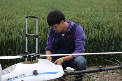 China Agricultural RC Helicopter Sprayer 1.5 Hectare Per Refill RC UAV Helicopter for sale