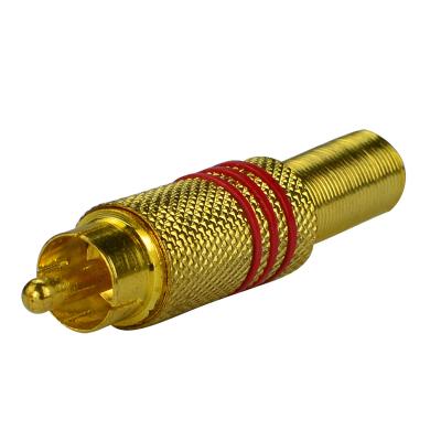 China Copper Core Solderless AV Head BNC Rotate AV Head Connector for sale