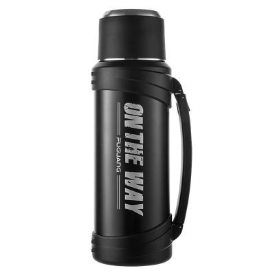 China Insulated Stainless Steel Vacuum Flask 2 Litre Outdoor 316 Stainless Steel Travel Bottle With Handle Easy To Clean With Food Safe Lid for sale