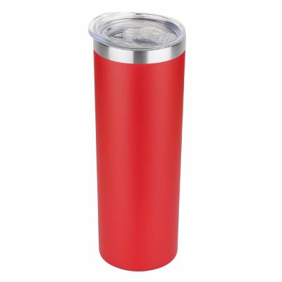 Chine Tumbler personnalisé avec couvercle et paille Ajoutez votre texte photo personnalisé Slimny Tumblers 20oz en acier inoxydable isolé double tasse à café pour les boissons chaudes froides à vendre