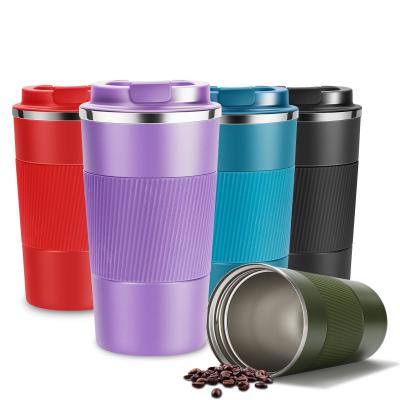 중국 12oz Insulated Coffee Cup With Leakproof Lid Coffee Tumbler With Seal Lid Vacuum Stainless Steel For Hot Ice Coffee Tea 판매용