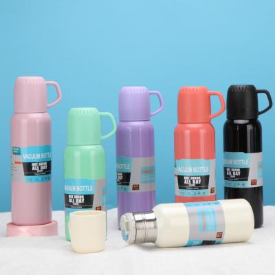 China Stainless Steel Vacuum Flask And Coffee Cup Set 500ml Vacuum Insulation Leak-Proof for sale