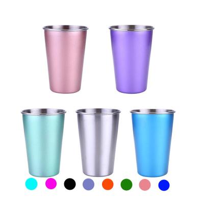 Chine Un verre en acier inoxydable 6 oz verre à boire tasse à vin tasse à café incassable tasse à thé pour camping en plein air voyage argent à vendre