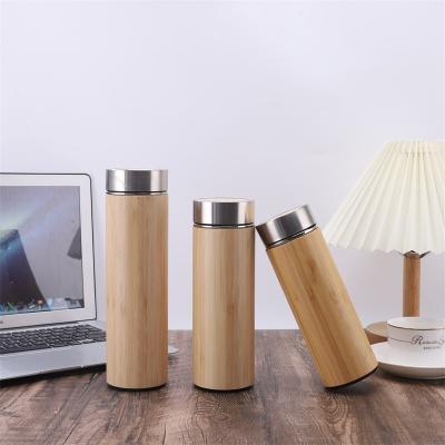 China Termoso de bambú de primera calidad con infusor de té para té suelto 12 oz - Conjunto de regalos de té - Botella de agua aislada / tumbler de café helado - Regalos únicos para mujeres, regalos en venta