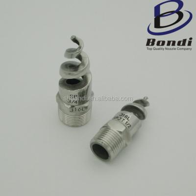 China Exhaust Gas Treatment 316 Stainless Steel No-Clog Sprial Nozzle Tower Water Jet Nozzle for sale