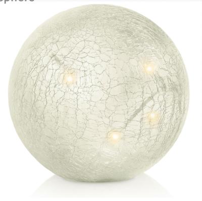 China Hot Selling LED Glass Ball New Design Split Cracked Glass Ball Light New for sale