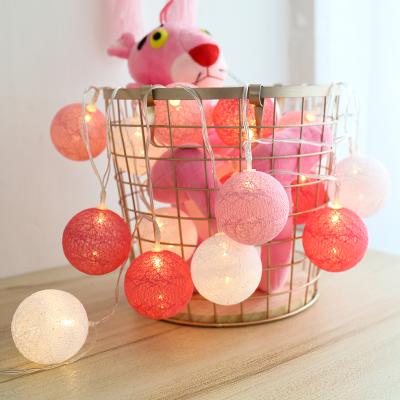 China STRING BALL LED COTTON Christmas Decoration Outdoor and Holiday Battery Operated LIGHT for sale