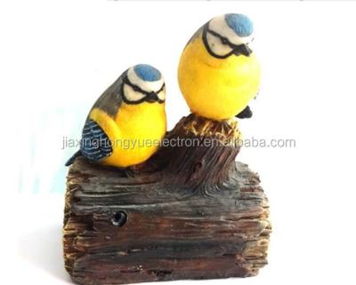 China Polyresin Pickup Singing Bird Europe Material Popular Pickup Sound Singing Birds for sale